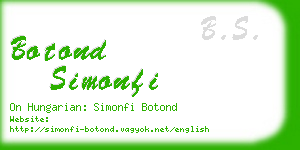 botond simonfi business card